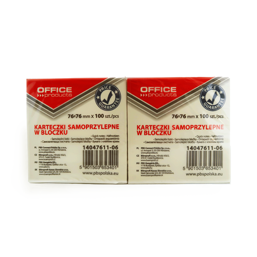 BLOCO ADERENTE 75X75 AMARELO (100 FLS)