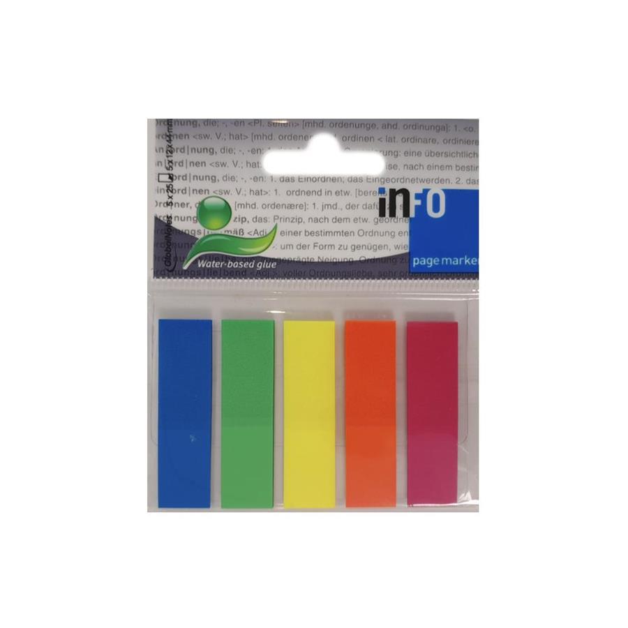 SEPARADORES FILM ADESIVOS 12X44MM SORTIDO 125UN