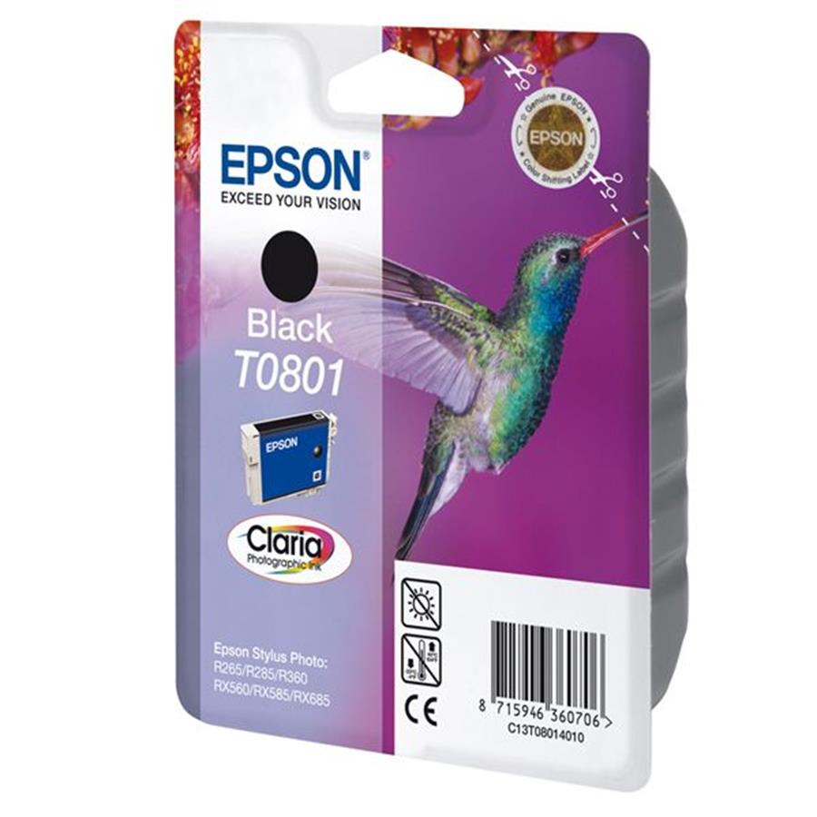 EPSON P50/R265/PX710W - TINTEIRO PRETO (T0801)