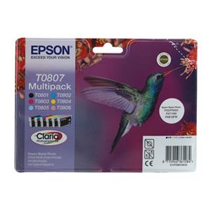 EPSON P50/R265/PX710W - PACK 6 CORES (T0807)
