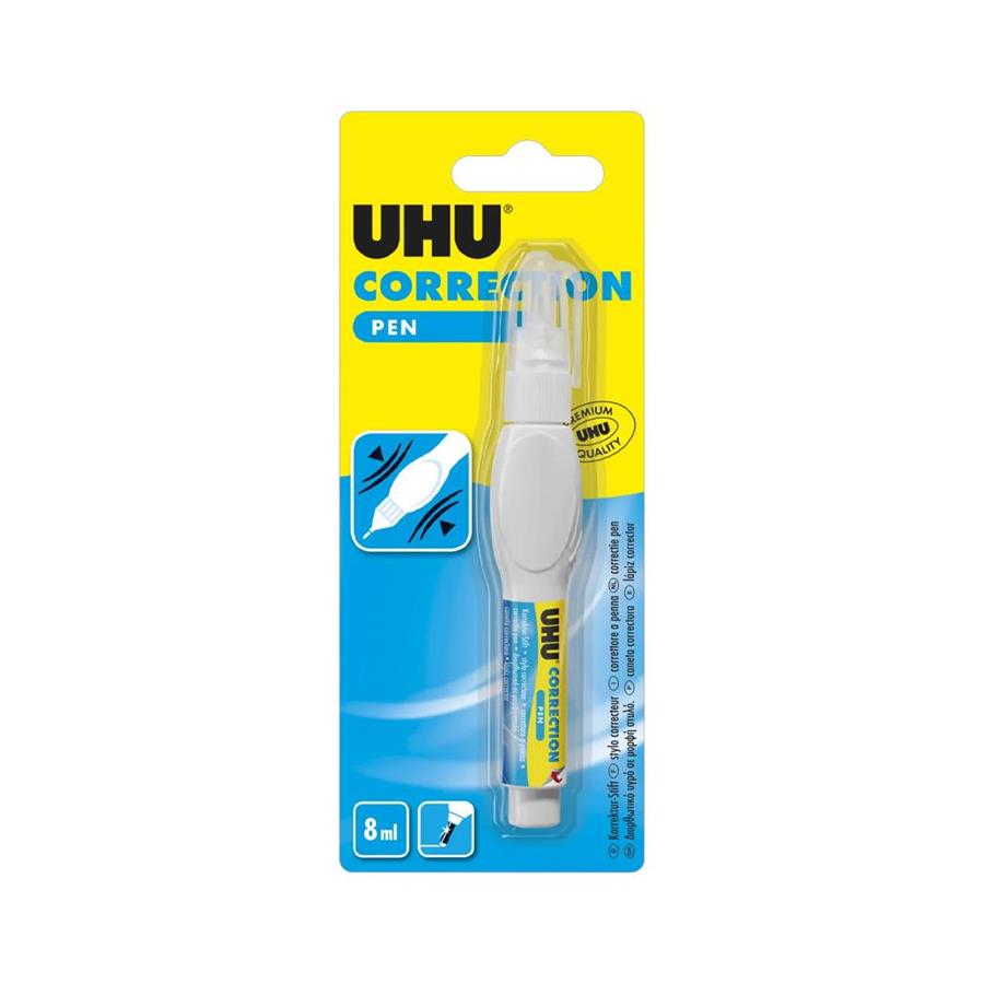CORRETOR CANETA 8ML UHU 1UN CORRETOR CANETA 8ML UHU 1UN