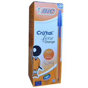 BIC LARANJA - ESFEROGRÁFICA AZUL (CX.C/20)