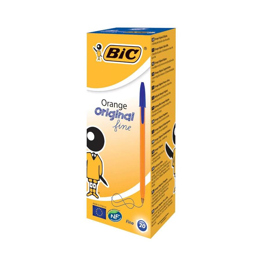 BIC LARANJA - ESFEROGRÁFICA AZUL (CX.C/20) BIC LARANJA - ESFEROGRÁFICA AZUL (CX.C/20)