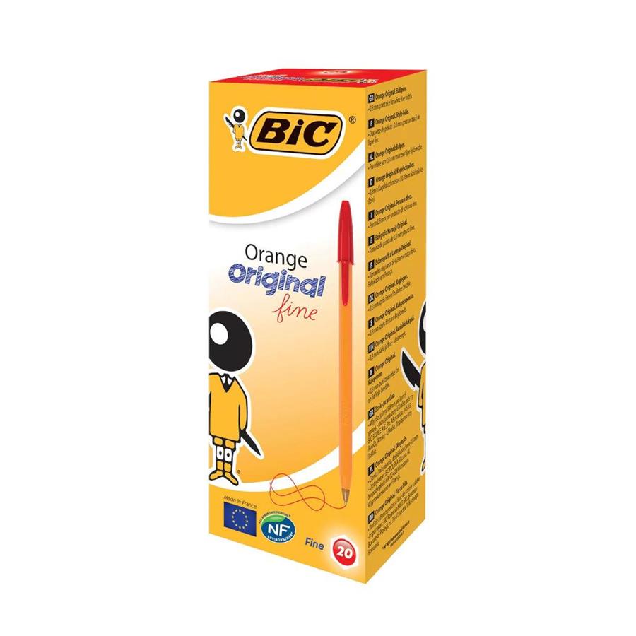 BIC LARANJA - ESFEROGRÁFICA VERMELHA (CX.C/20) BIC LARANJA - ESFEROGRÁFICA VERMELHA (CX.C/20)