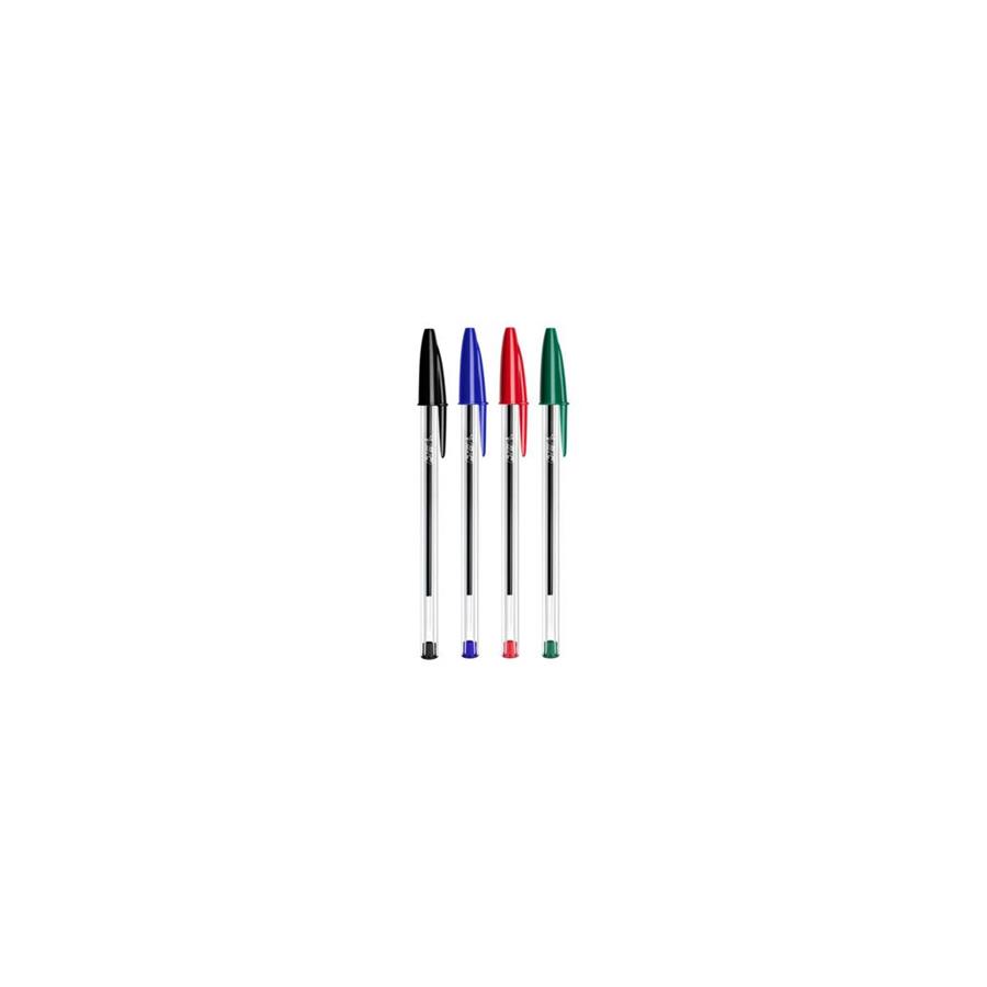 ESFEROGRÁFICA BIC CRISTAL BALL POINT 4 CORES 1MM 4UN