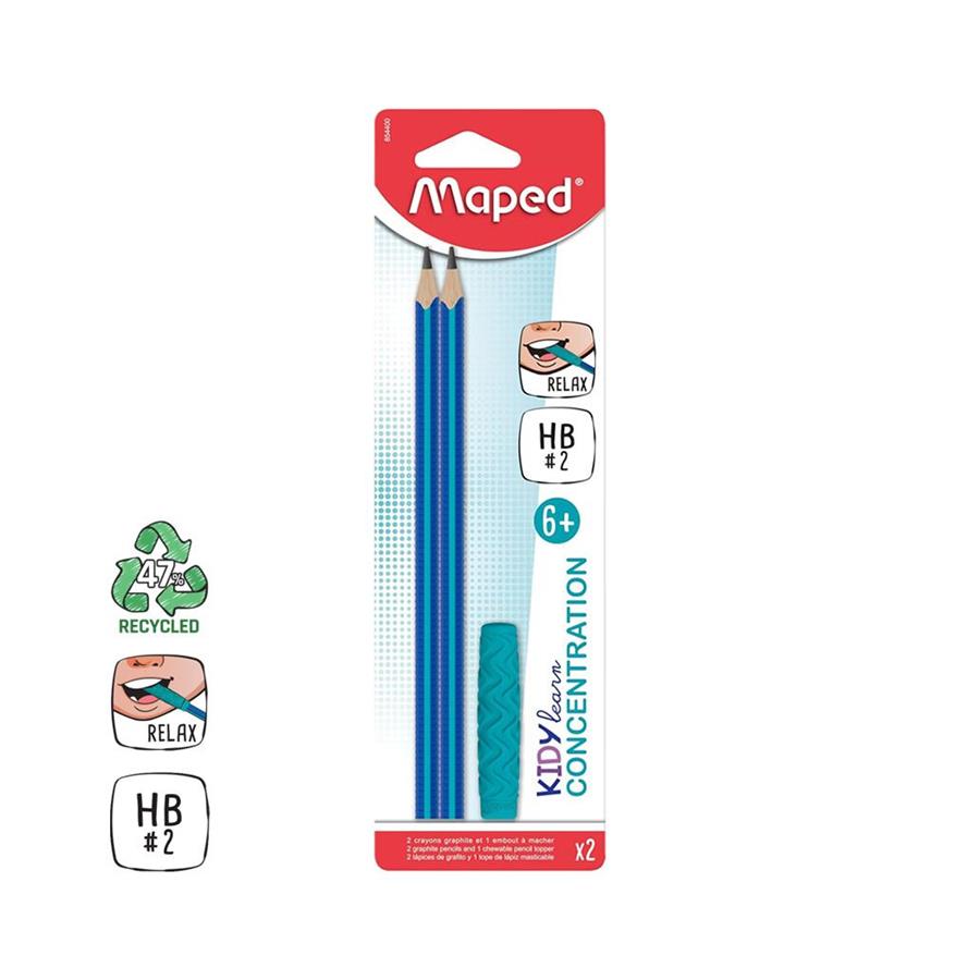 LÁPIS GRAFITE 2HB MAPED KIDY LEARN CONCENTRATION 2UN LÁPIS GRAFITE 2HB MAPED KIDY LEARN CONCENTRATION 2UN