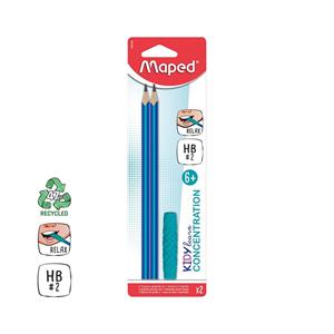 LÁPIS GRAFITE 2HB MAPED KIDY LEARN CONCENTRATION 2UN
