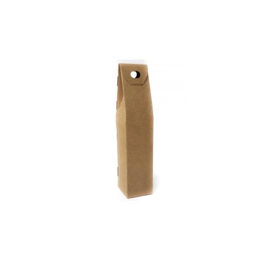 CAIXA CARTÃO 095X085X410MM P/1 GARRAFA VINHO KRAFT