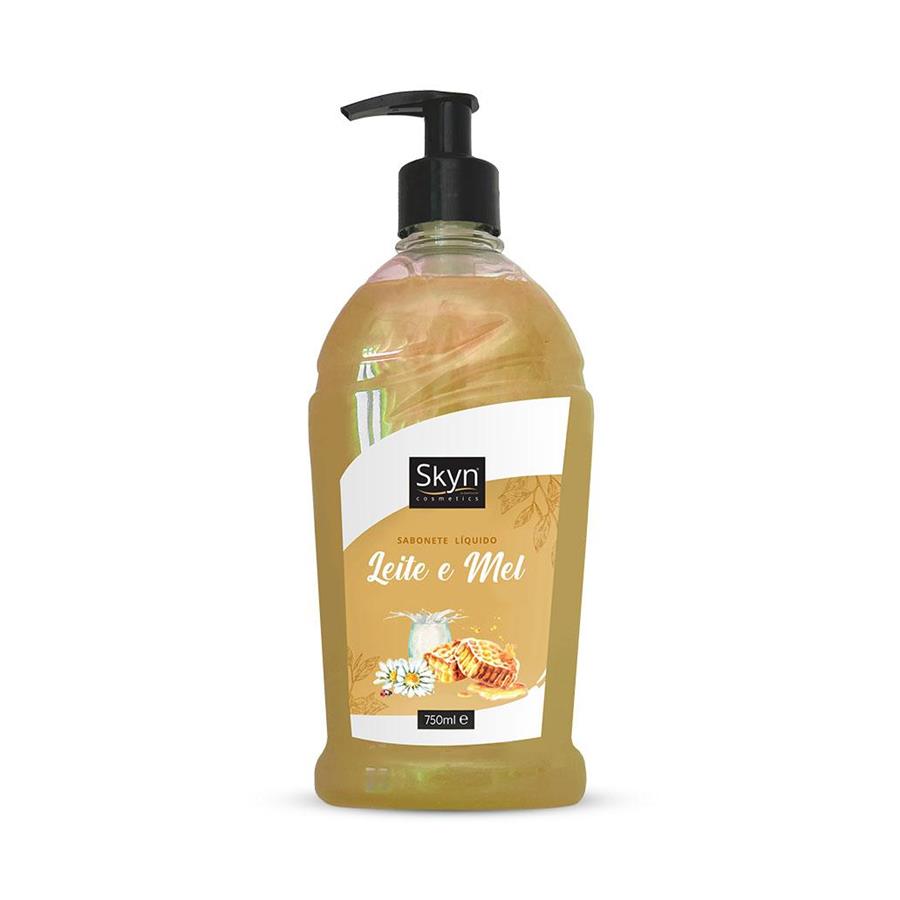 SABONETE LÍQUIDO MÃOS SKYN LEITE E MEL 750ML SABONETE LÍQUIDO MÃOS SKYN LEITE E MEL 750ML