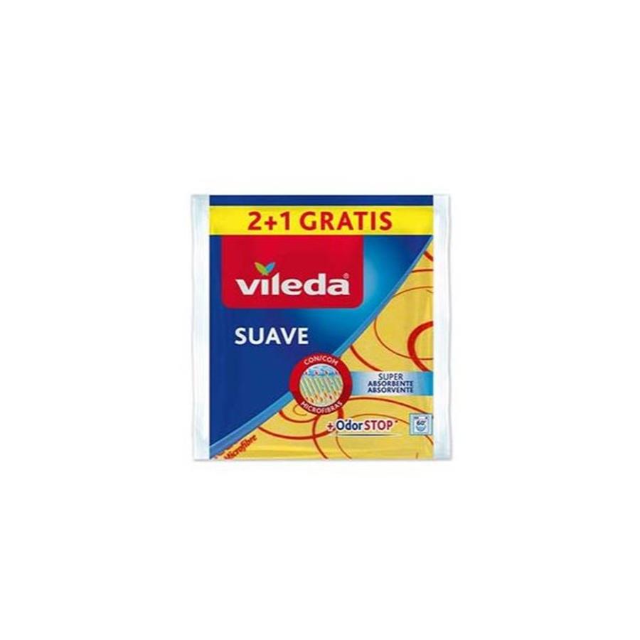 PANO 35X40CM MULTIUSOS VILEDA SUAVE AMARELO PACK 2+1 GRÁTIS PANO 35X40CM MULTIUSOS VILEDA SUAVE AMARELO PACK 2+1 GRÁTIS