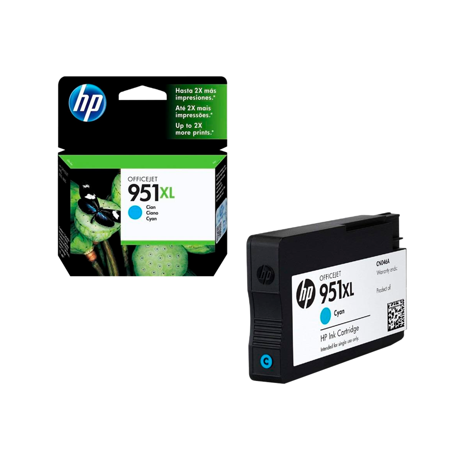 HP OJ PRO8100/8600 - TINTEIRO CYAN 951XL A.C. (CN046A)