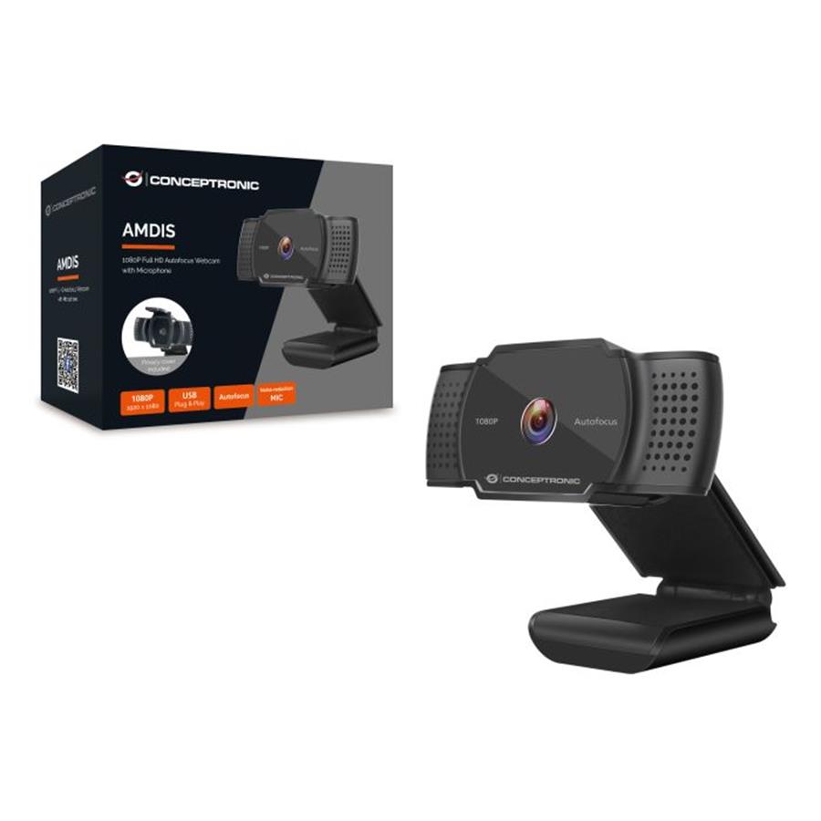 CONCEPTRONIC - WEBCAM AMDIS 06B FULL HD AUTOFOCO CONCEPTRONIC - WEBCAM AMDIS 06B FULL HD AUTOFOCO