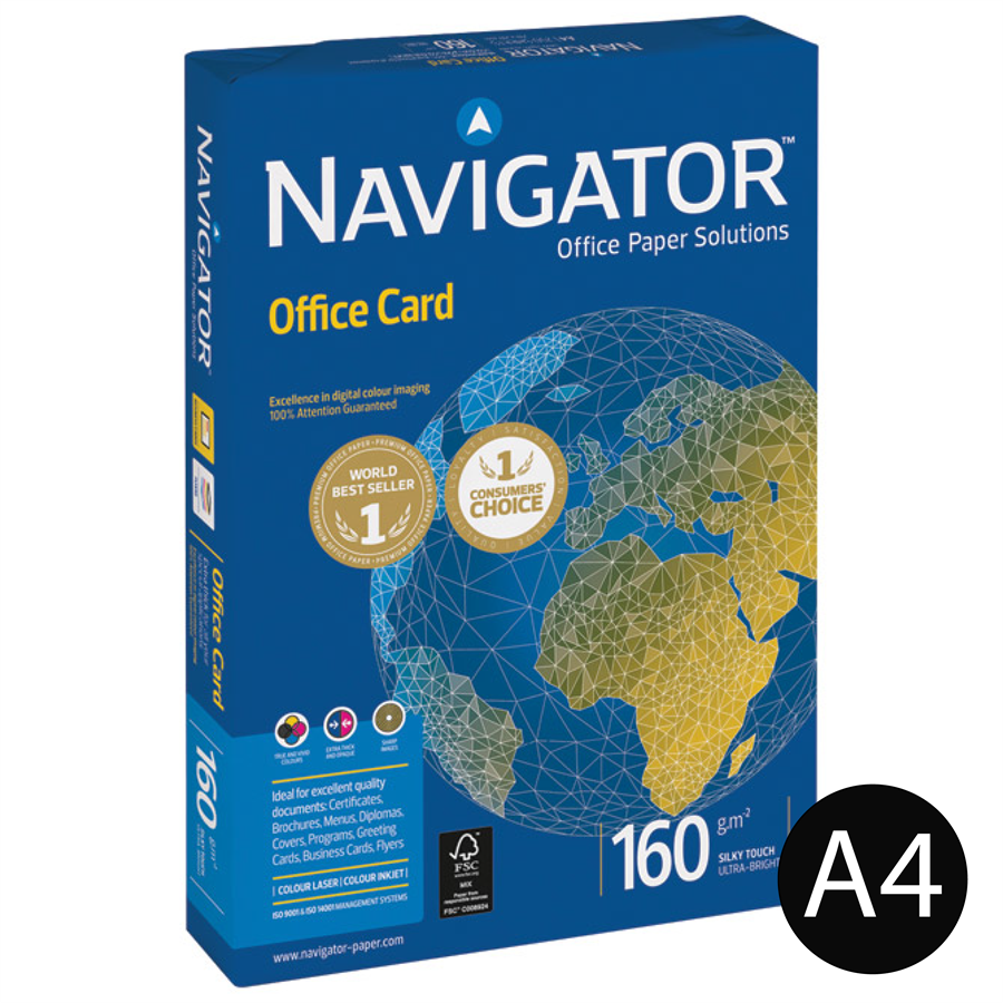NAVIGATOR - PAPEL OFFICE CARD A4 160 GRS (RS)