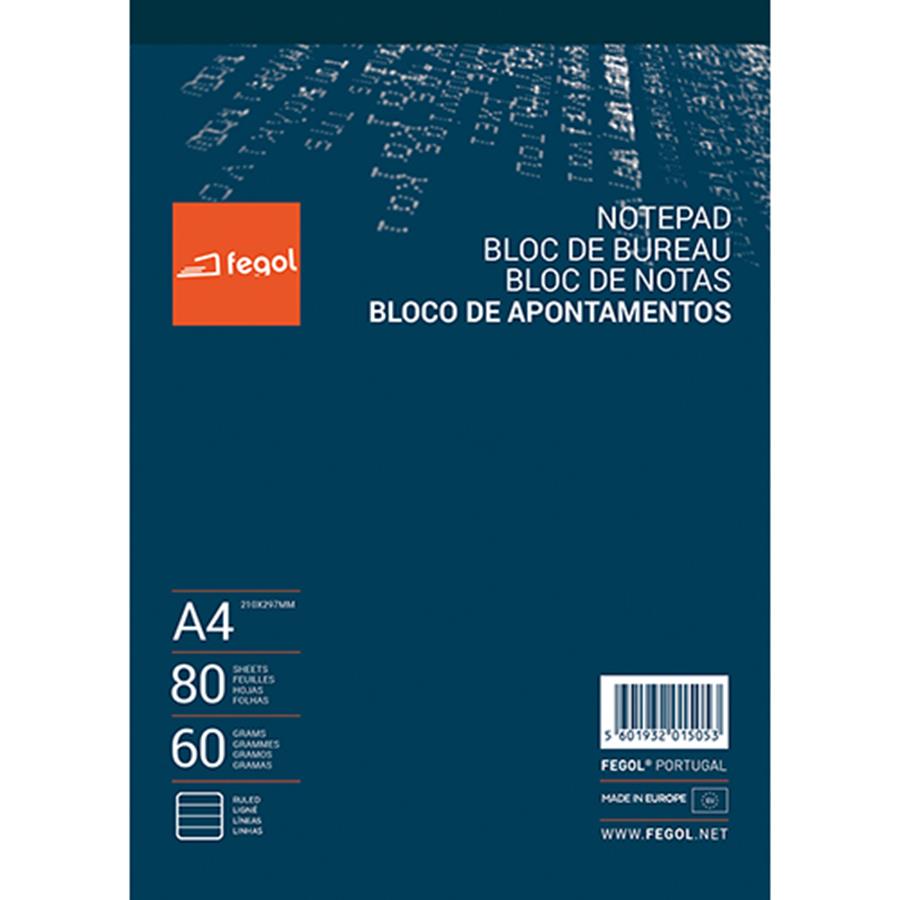 BLOCO A4 PAUTADO (80 FLS)