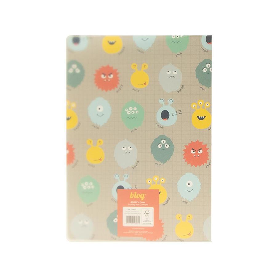 Caderno Agrafado A4 Pautado PP PLAY ME Monster 48Fls 1un Caderno Agrafado A4 Pautado PP PLAY ME Monster 48Fls 1un