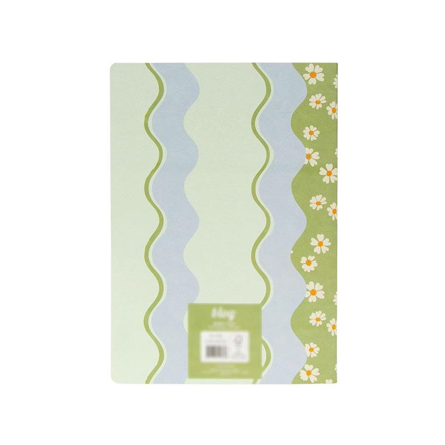 Caderno Agrafado A4 Pautado FLOWERS Verde 48Fls 1un Caderno Agrafado A4 Pautado FLOWERS Verde 48Fls 1un