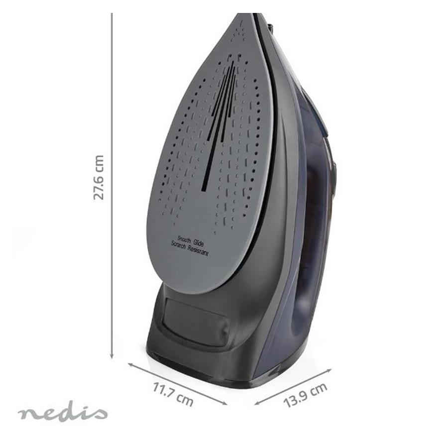 NEDIS IRON1000 - FERRO DE ENGOMAR C/BASE EM CERÂMICA 2200W