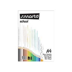 BLOCO DESENHO A4 125G COLADO SMARTD 25FLS
