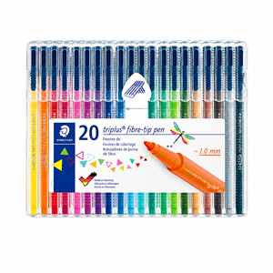 MARCADOR FELTRO 020UN STAEDTLER TRIPLUS 323 ESTOJO BOX