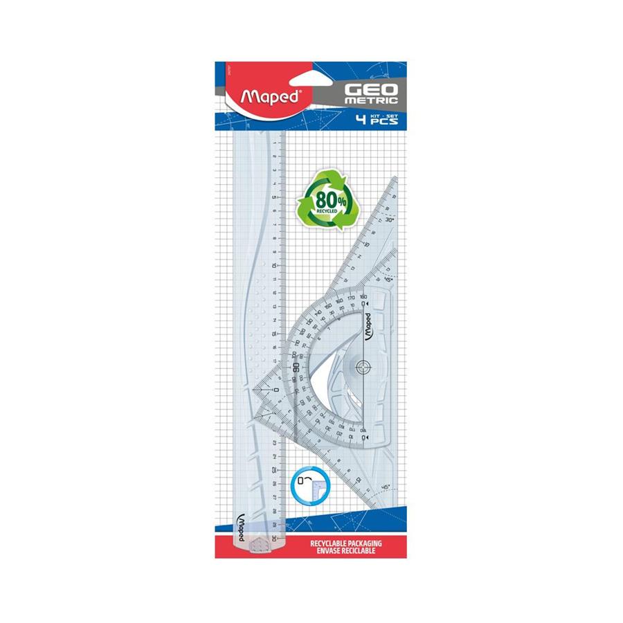 CONJUNTO GEOMETRIA MAPED 4 PEÇAS CONJUNTO GEOMETRIA MAPED 4 PEÇAS