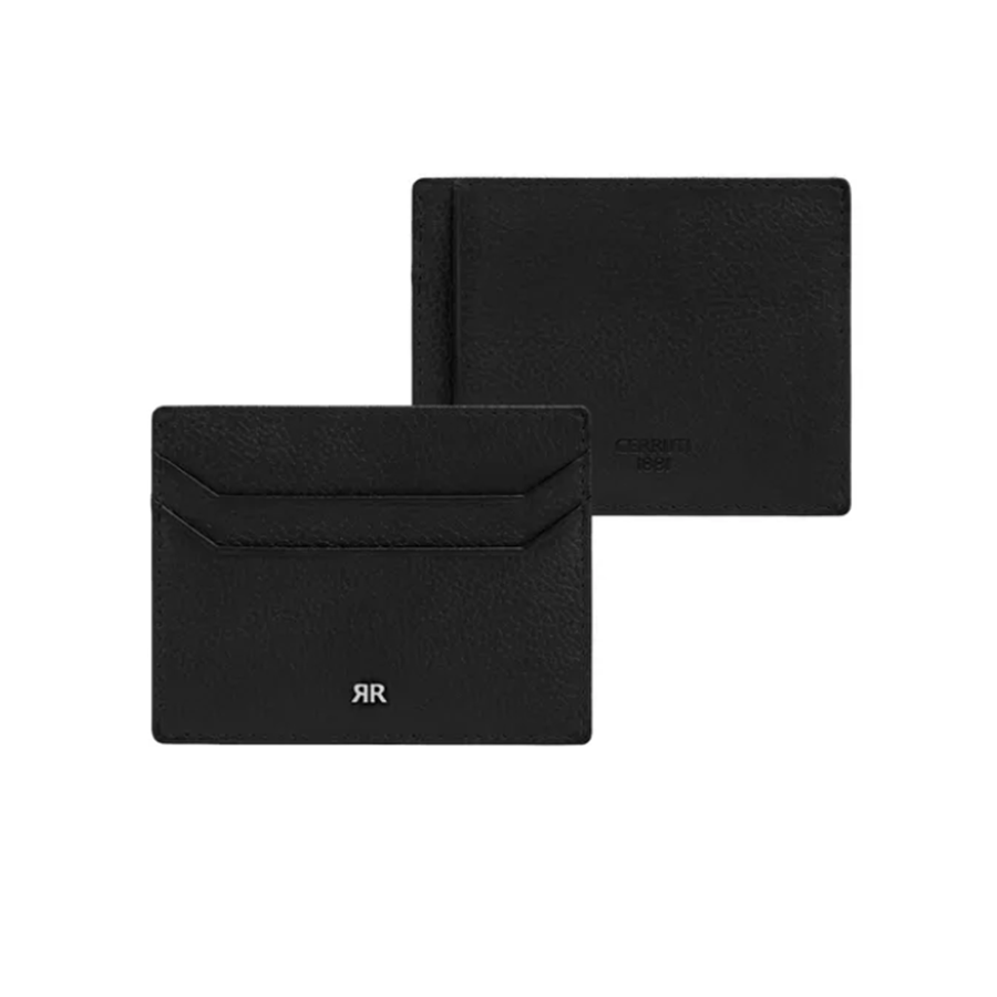 CERRUTI JEFFERSON - PORTA-CARTÕES PRETO PARA SENHOR CERRUTI JEFFERSON - PORTA-CARTÕES PRETO PARA SENHOR