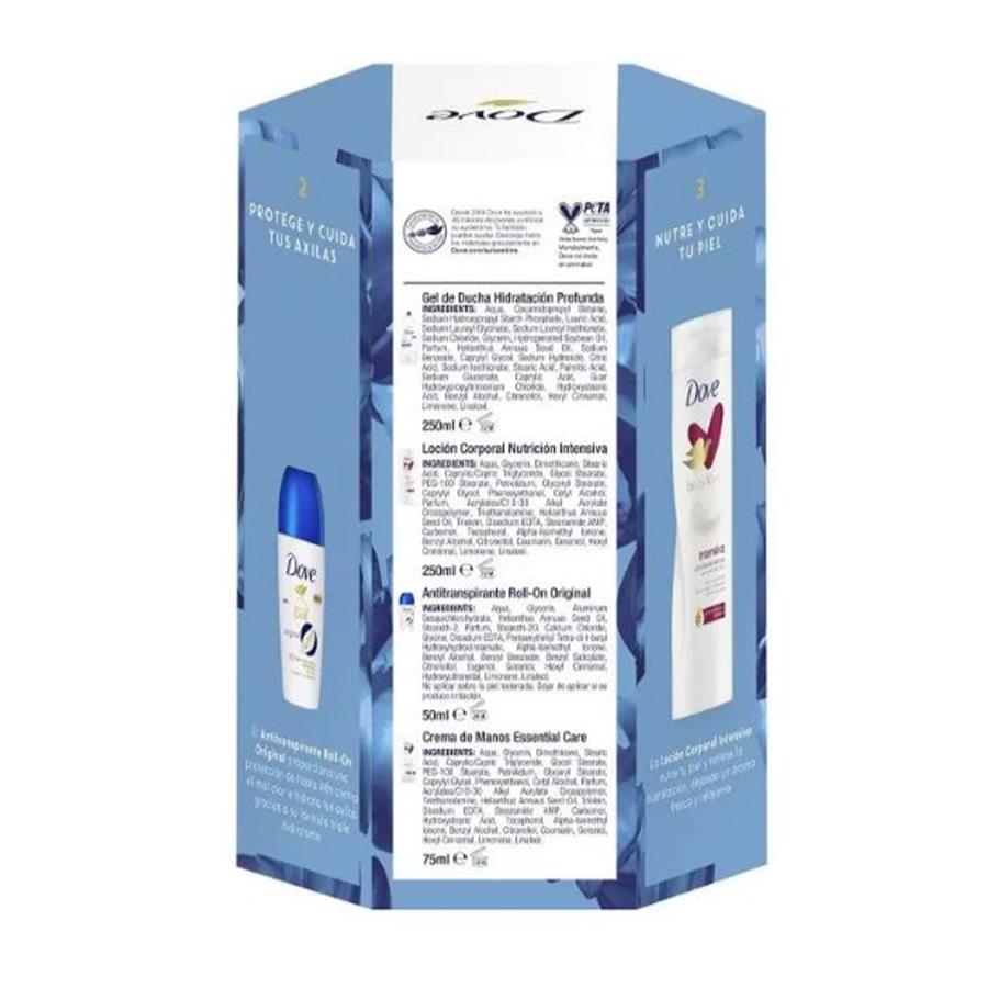 DOVE - COFFRET (GEL BANHO, ROLL-ON, LOÇÃO CORP. CREME NUTRI)